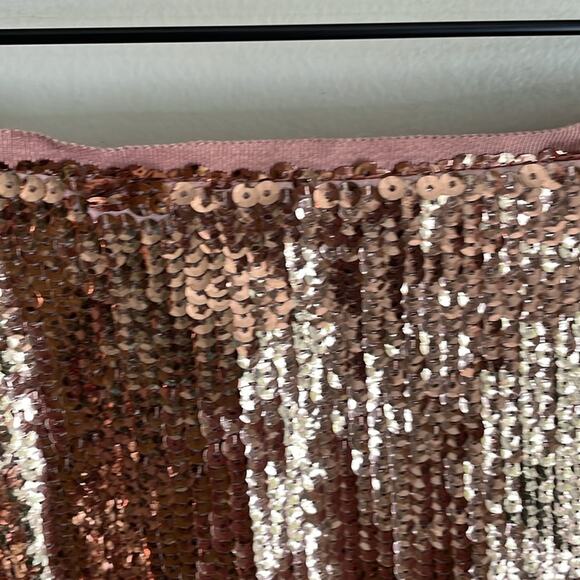 J. Crew Rose Gold Sequin Skirt - Picture 5 of 15